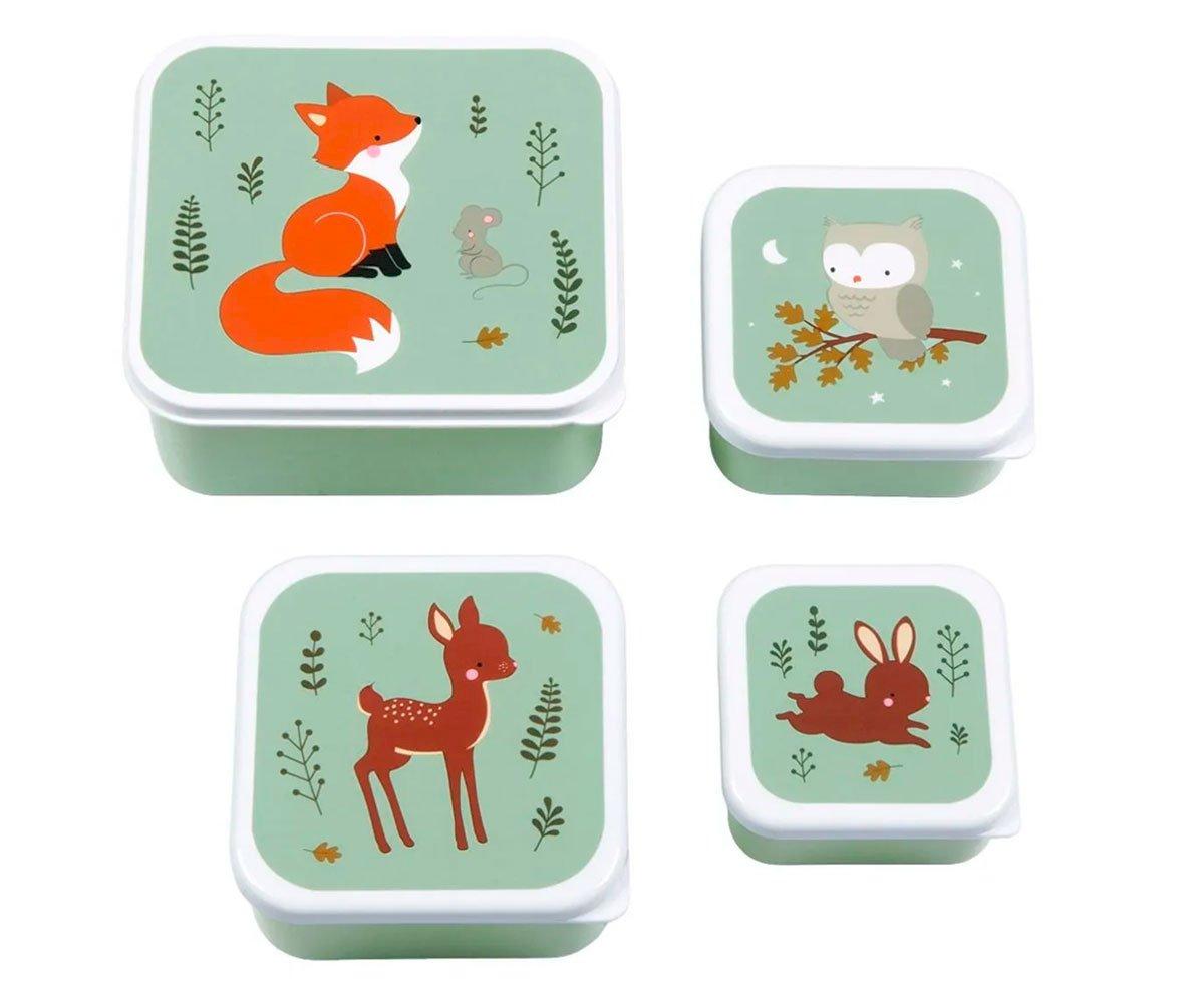 A little lovely company 4 boîtes à lunch et snacks Forest Friends